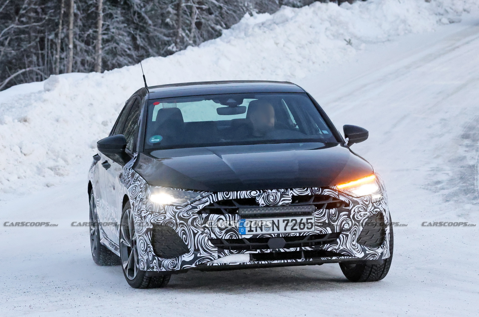 2024 Audi A3 Sedan Spied With Trick LEDs In Northern Europe | Carscoops