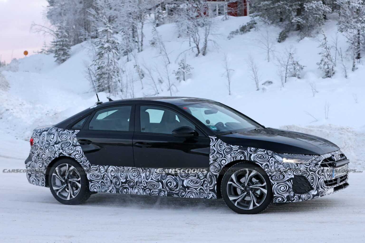 2024 Audi A3 Sedan Spied With Trick LEDs In Northern Europe | Carscoops