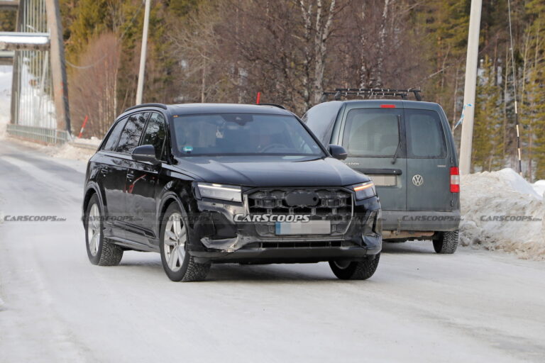 Facelifted 2024 Audi Q7 Snapped All But Undisguised In Latest Spy Shots ...