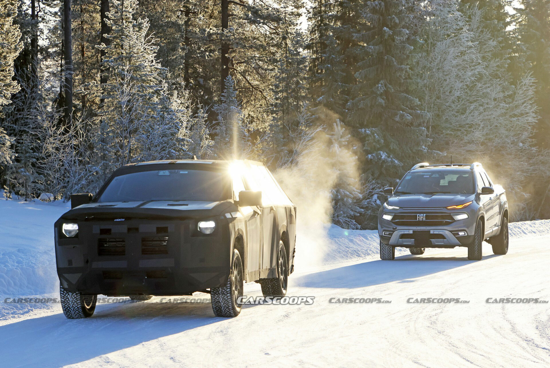 2024 Ram 1200 Spied Testing Alongside The Fiat Toro | Carscoops