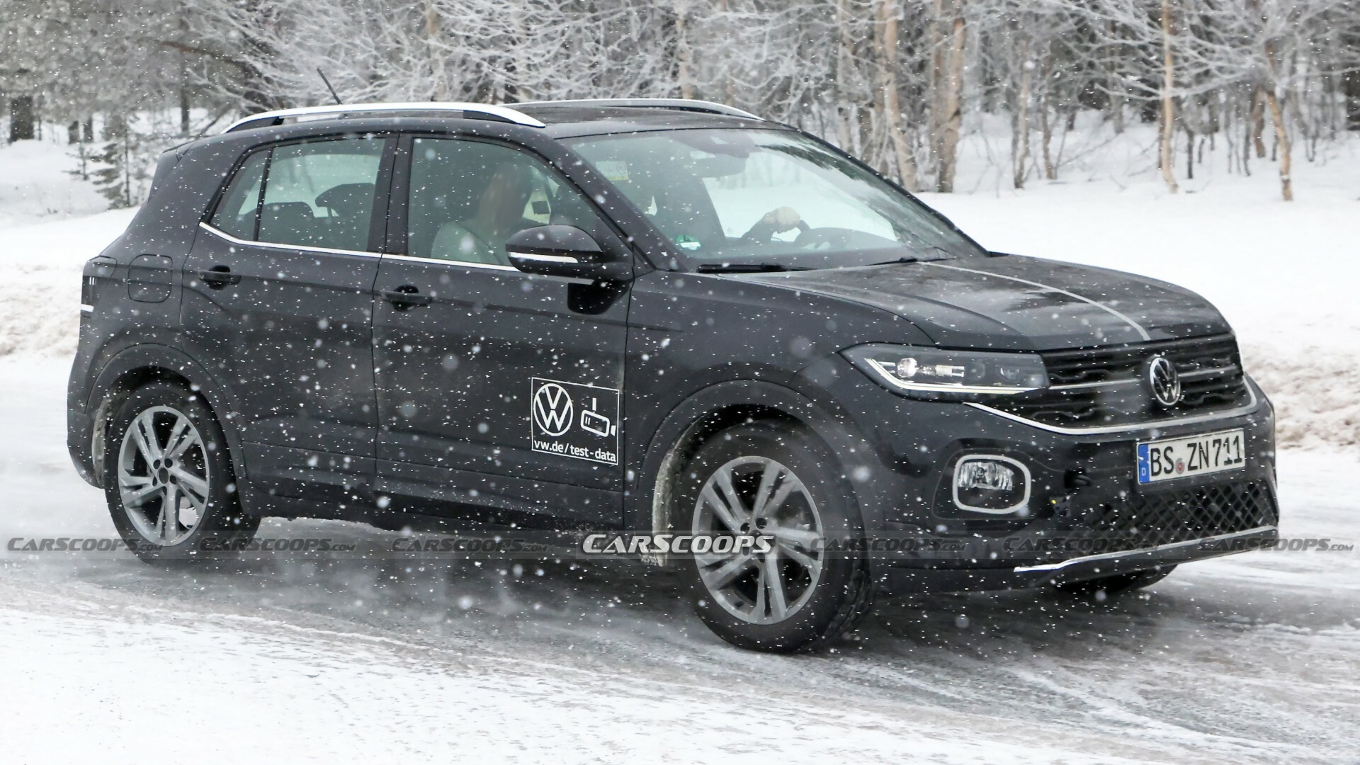 2024 VW TCross Facelift Makes Spy Debut With Deceptive Camo Carscoops