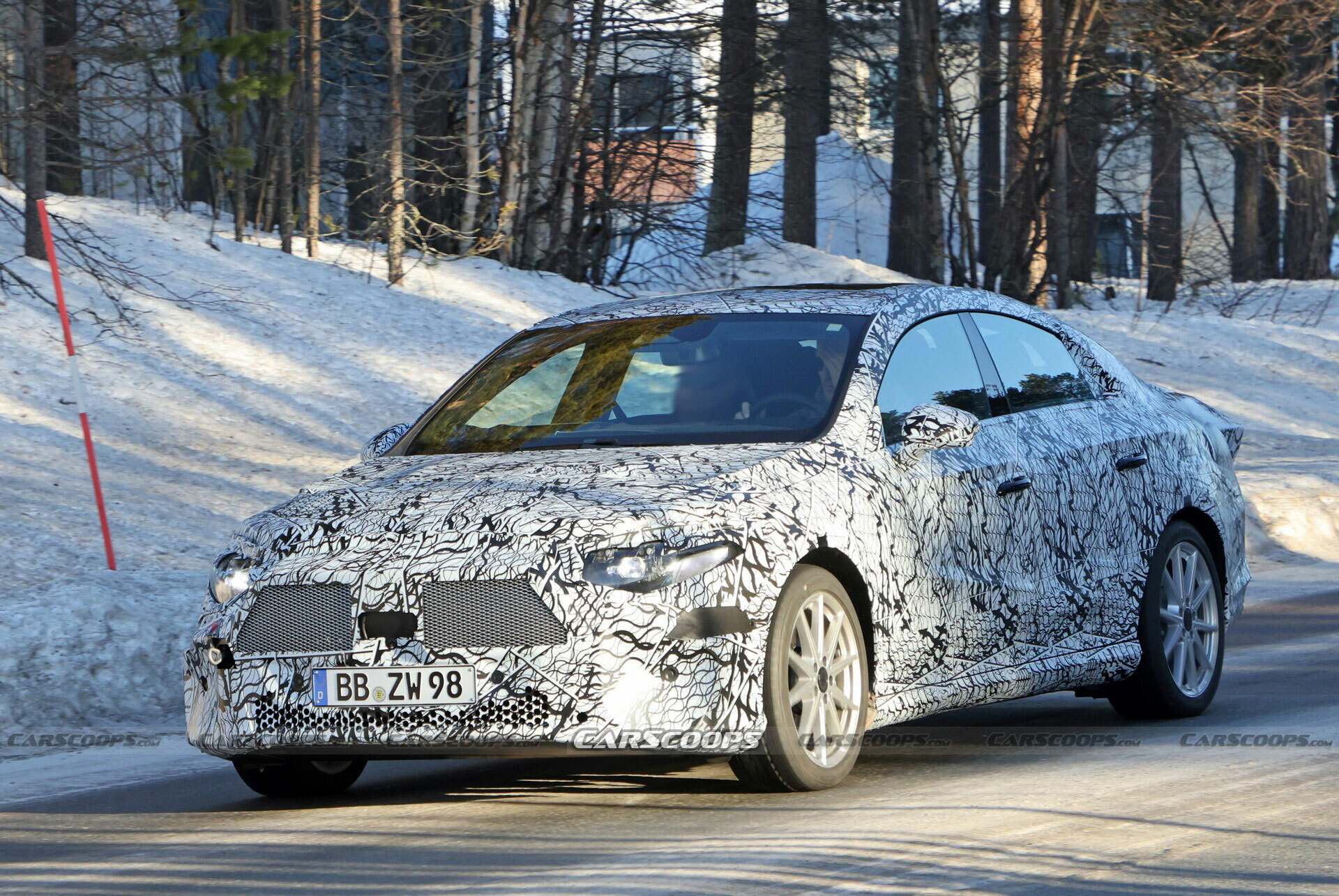 2025 Mercedes CLA Spied With An Electrifying New Design Carscoops