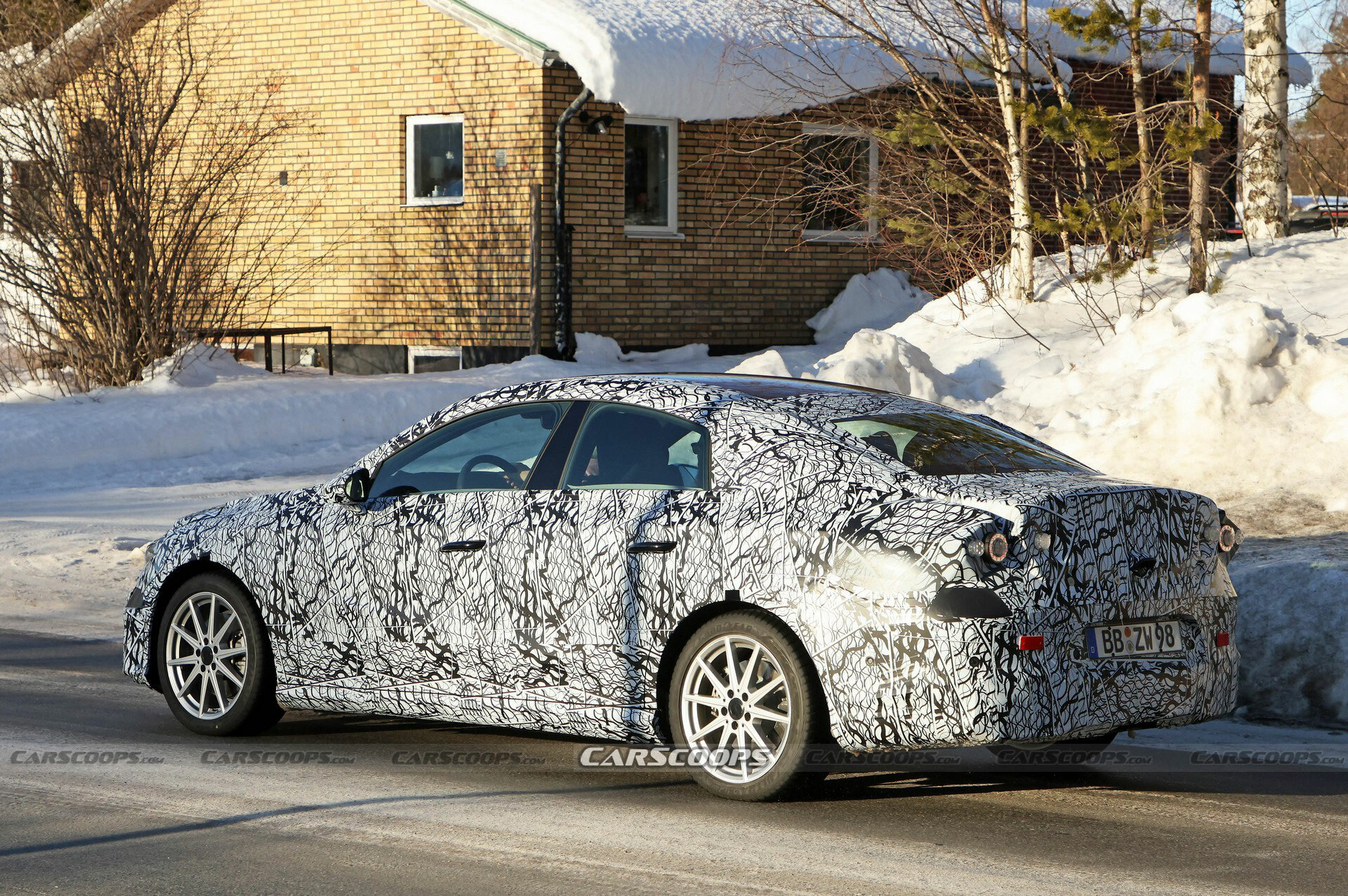 2025 Mercedes CLA Spied With An Electrifying New Design | Carscoops