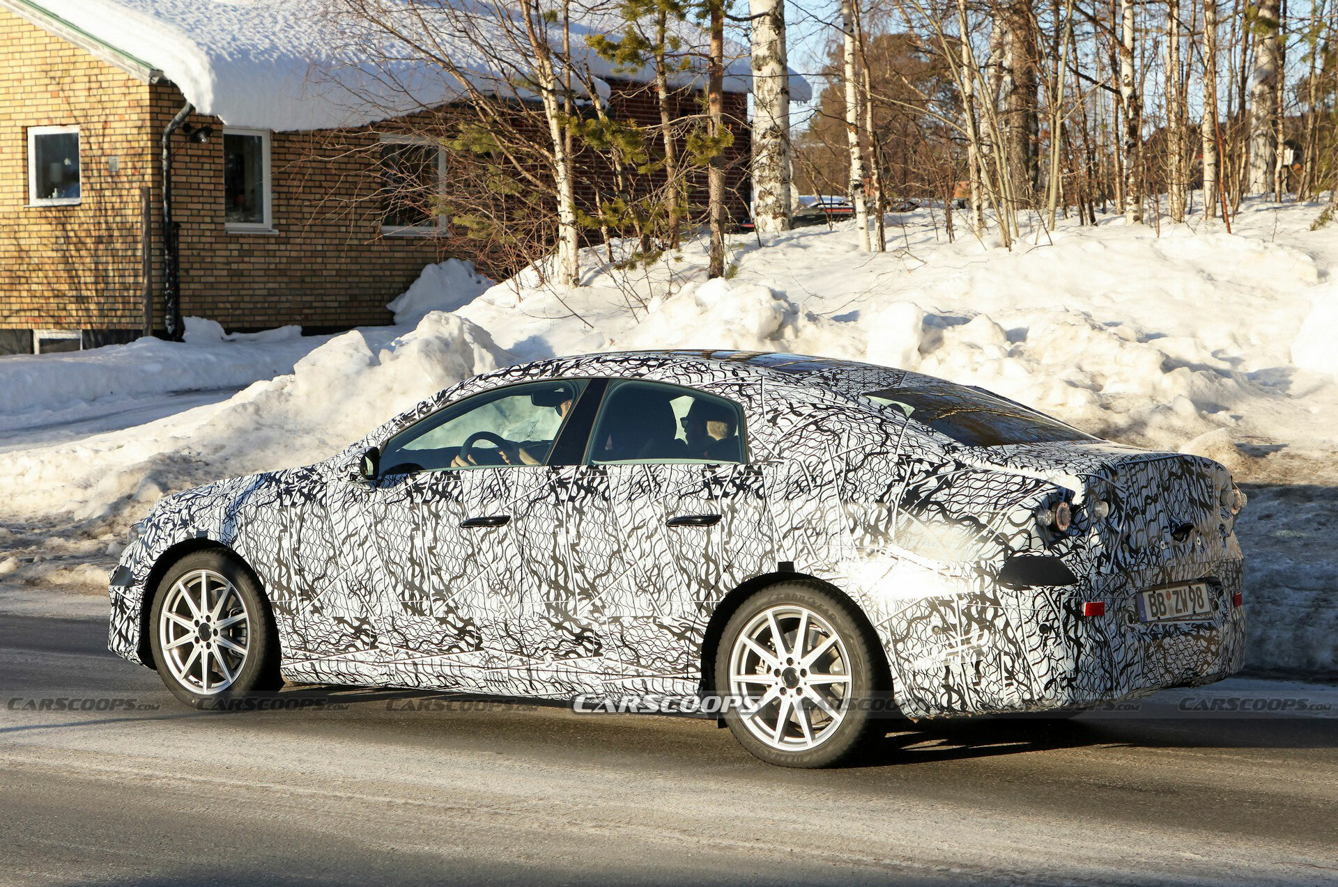 2025 Mercedes CLA Spied With An Electrifying New Design | Carscoops