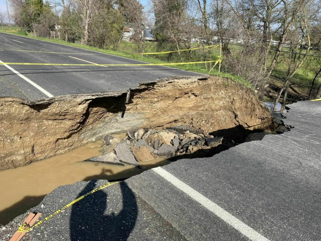 Californian Drivers Keep Ignoring Closed Road Signs Plunging Into ...