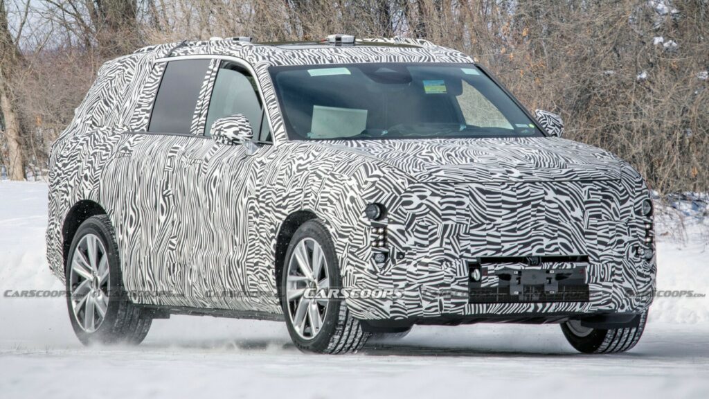  New Cadillac Three-Row Electric SUV Spied, Likely To Replace XT6