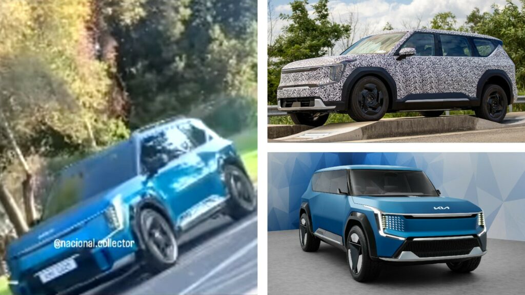 2024 Kia EV9 Filmed In Public Undisguised, Production Electric SUV ...