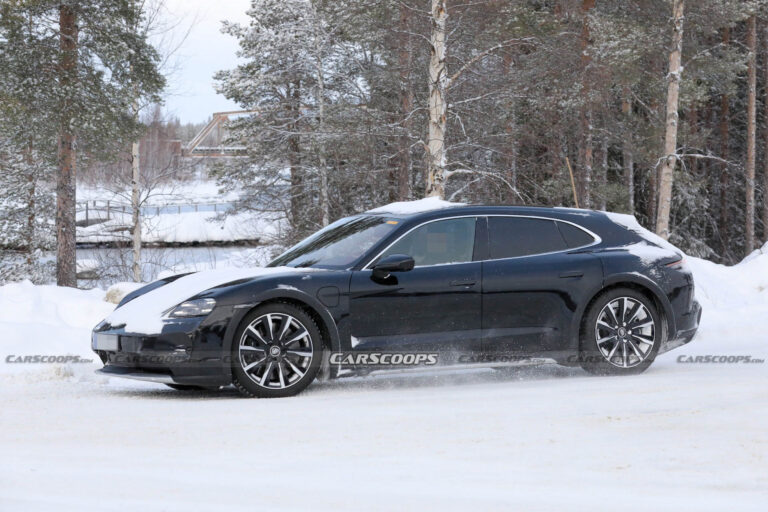 Facelifted Porsche Taycan Shows Off Its Trick New Matrix Led Headlights Carscoops