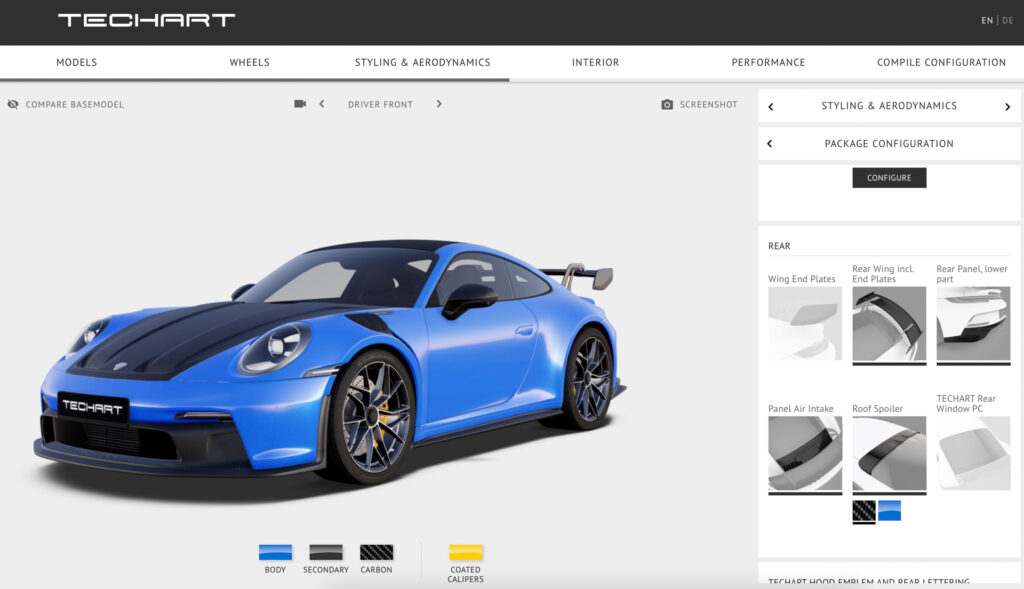 911 GT3 RS  Porsche Car Configurator