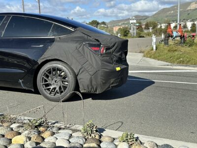 Refreshed Tesla Model 3 Tests Out New Wheels And Side Camera Design ...