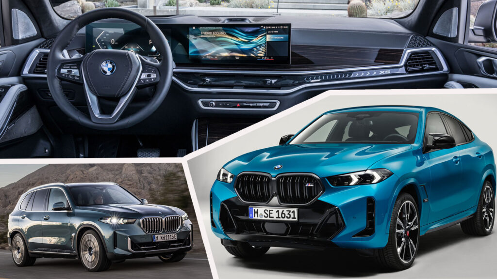 2024 BMW X5 And X6 Get More Power, More PHEV Range And Curved iDrive Display Carscoops