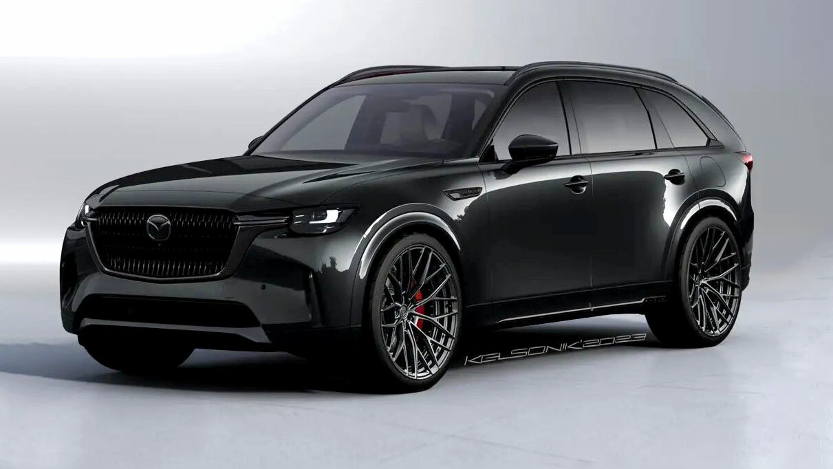 Does The 2024 Mazda CX90 Look Better All Blacked Out And Lowered?