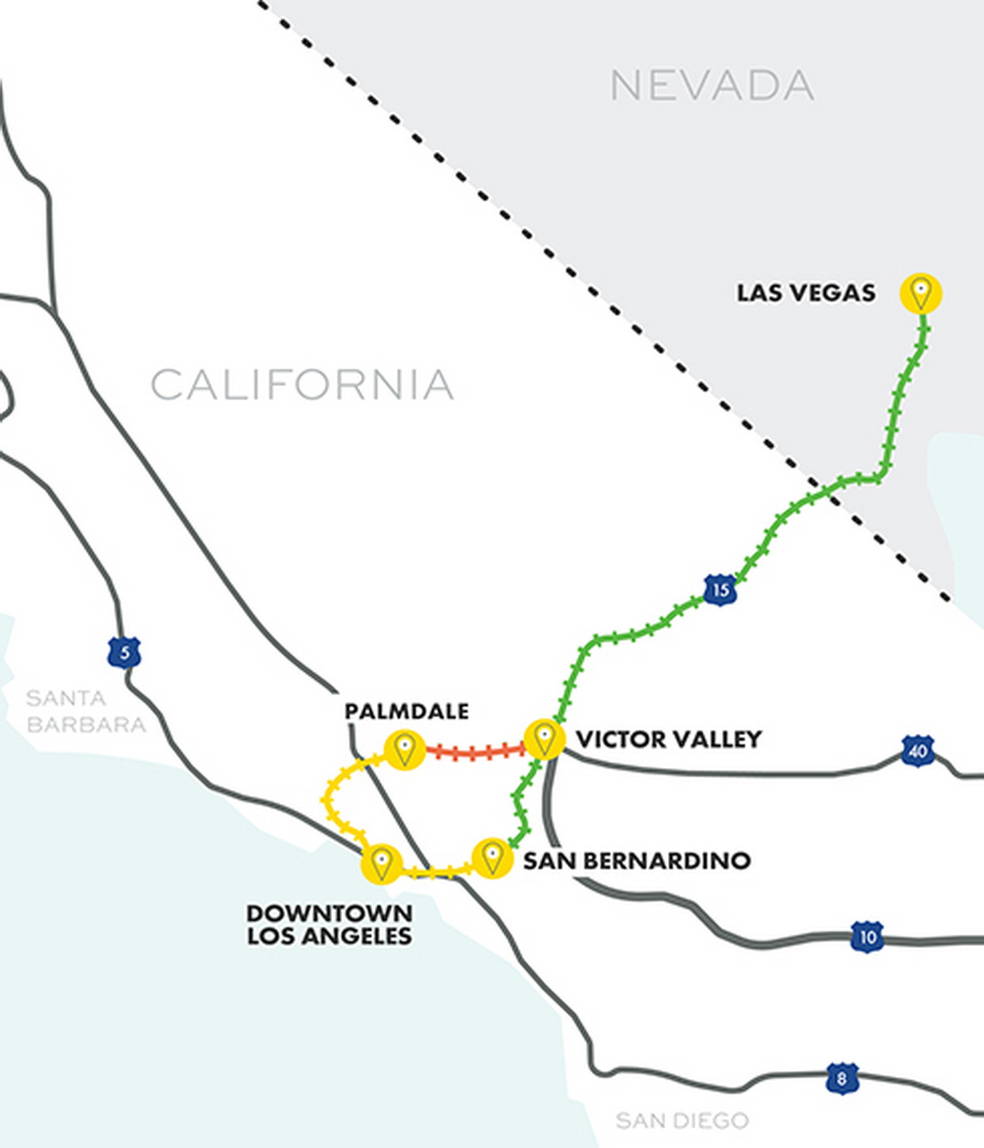 Delayed Las Vegas high-speed rail project now moving ahead - Los