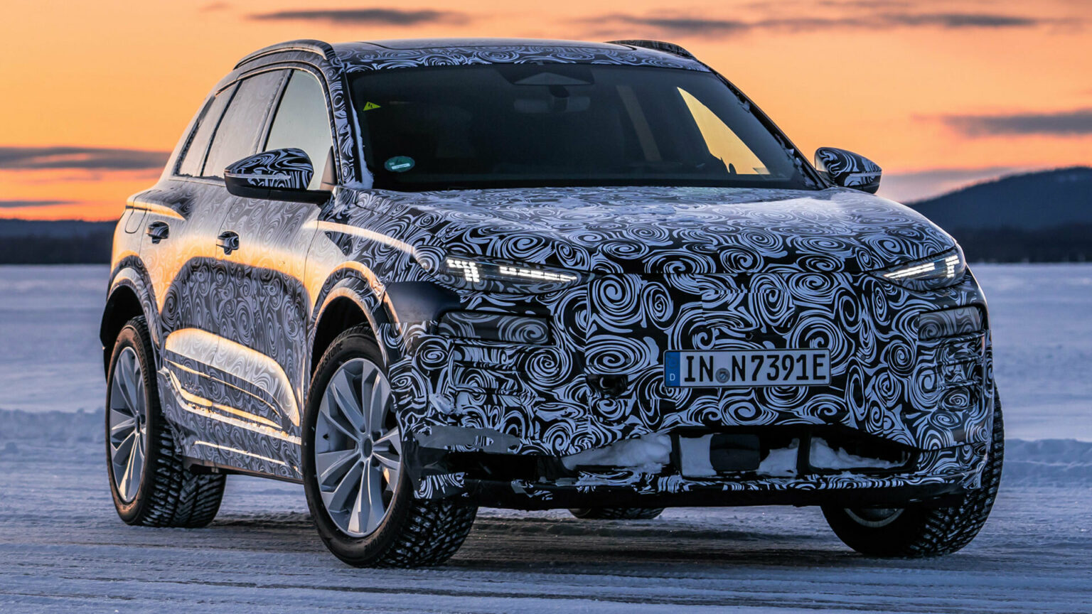 2024 Audi Q6 ETron Teased, Electric Crossover Debuts Later This Year