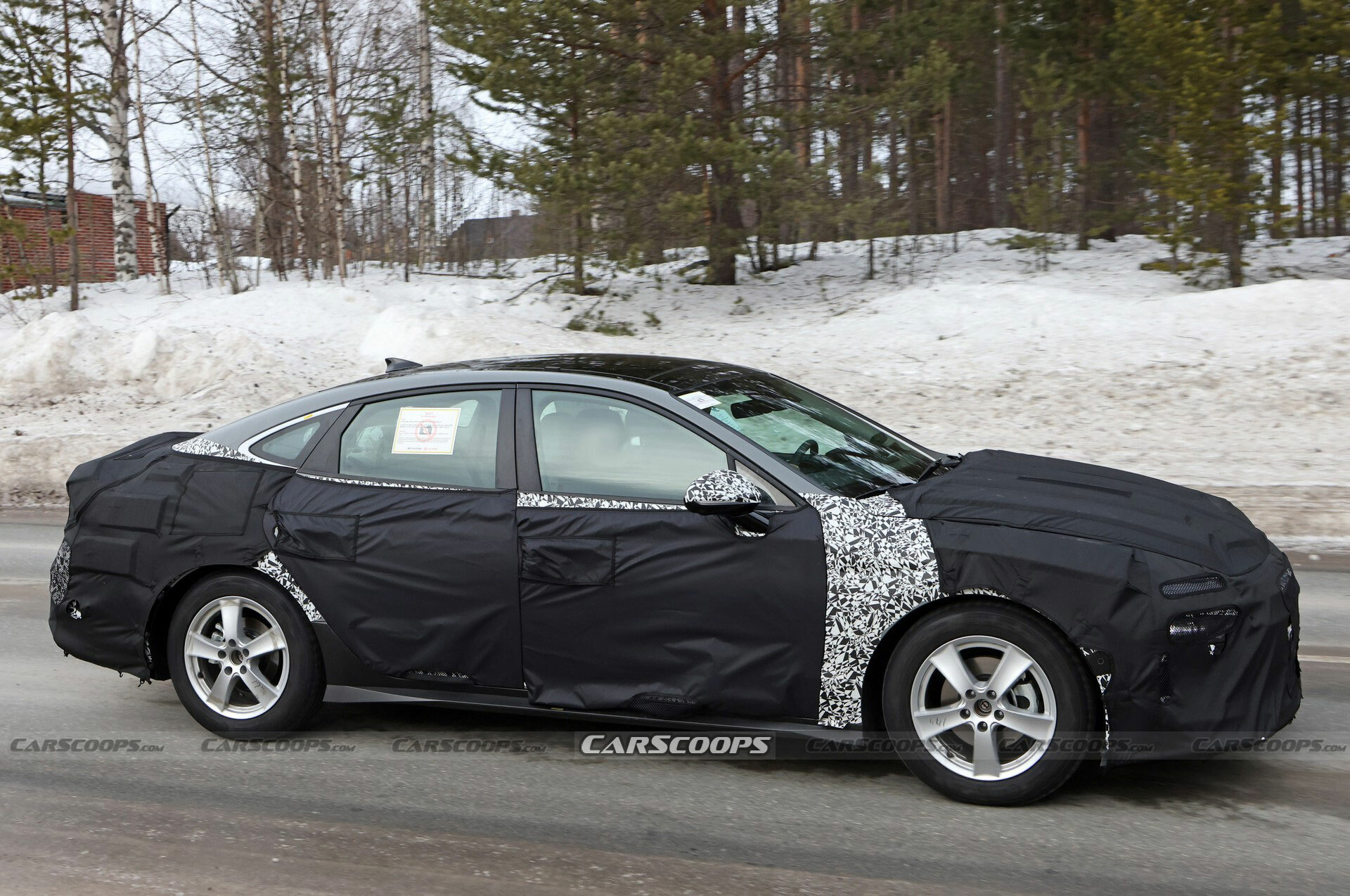 2024 Hyundai Sonata Spied With AWD And New Widescreen Display | Carscoops