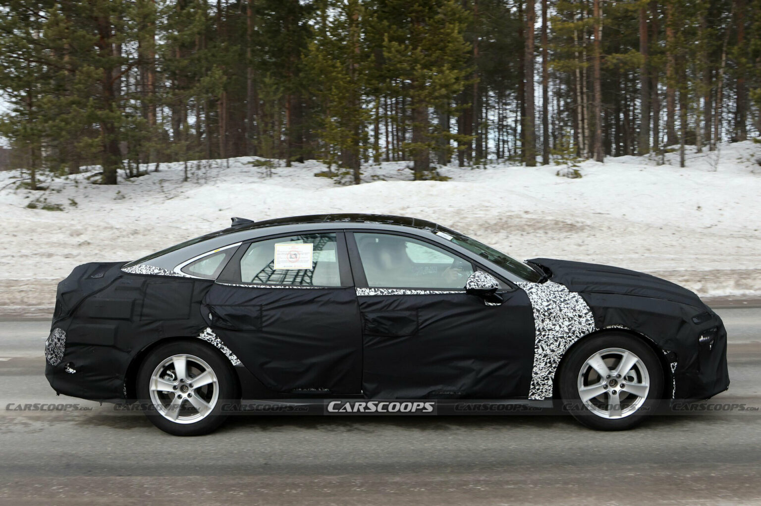 2024 Hyundai Sonata Spied With AWD And New Widescreen Display | Carscoops