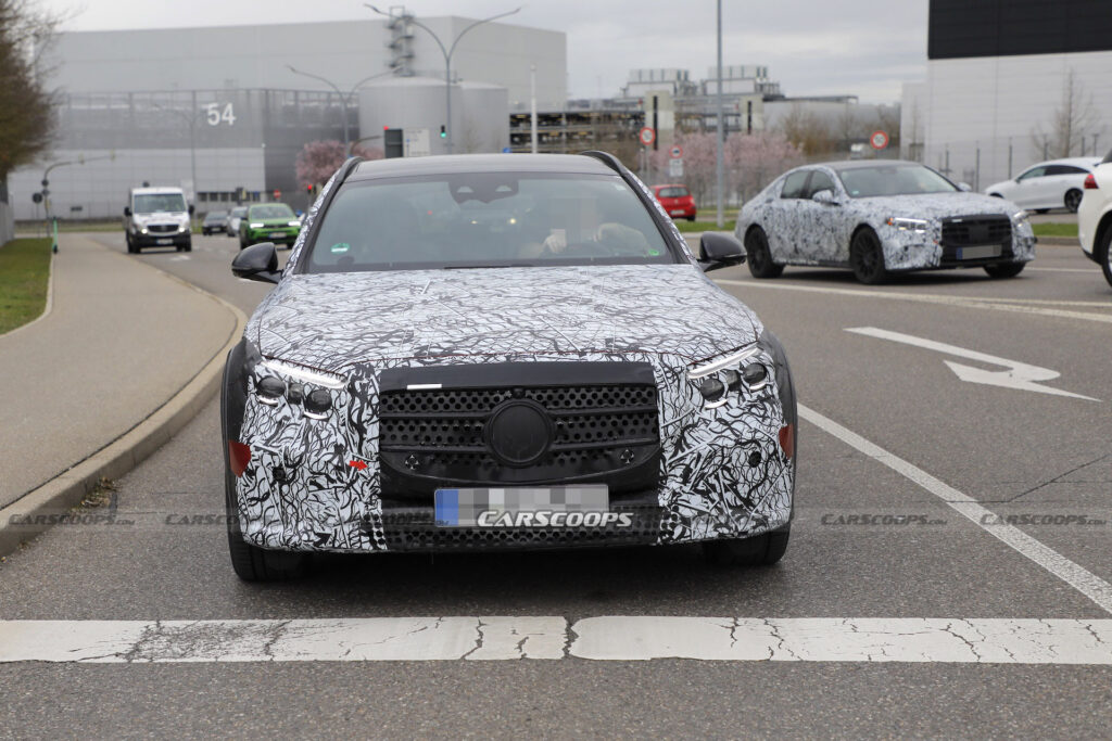 2024 Mercedes E-Class All Terrain Spotted With PHEV Charge Ports