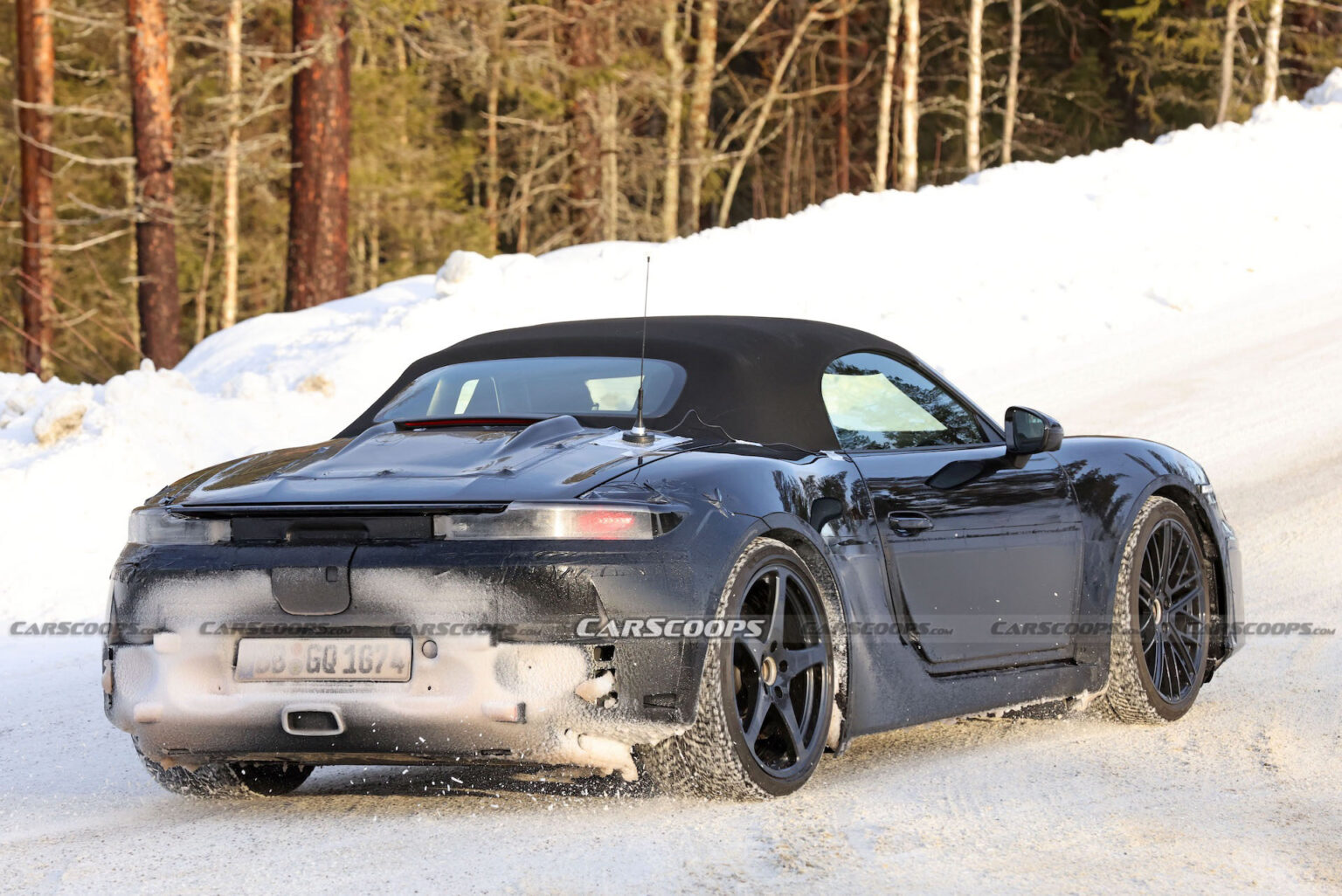 Electric Porsche Boxster Prototype Reveals Charging Port And Frunk Carscoops