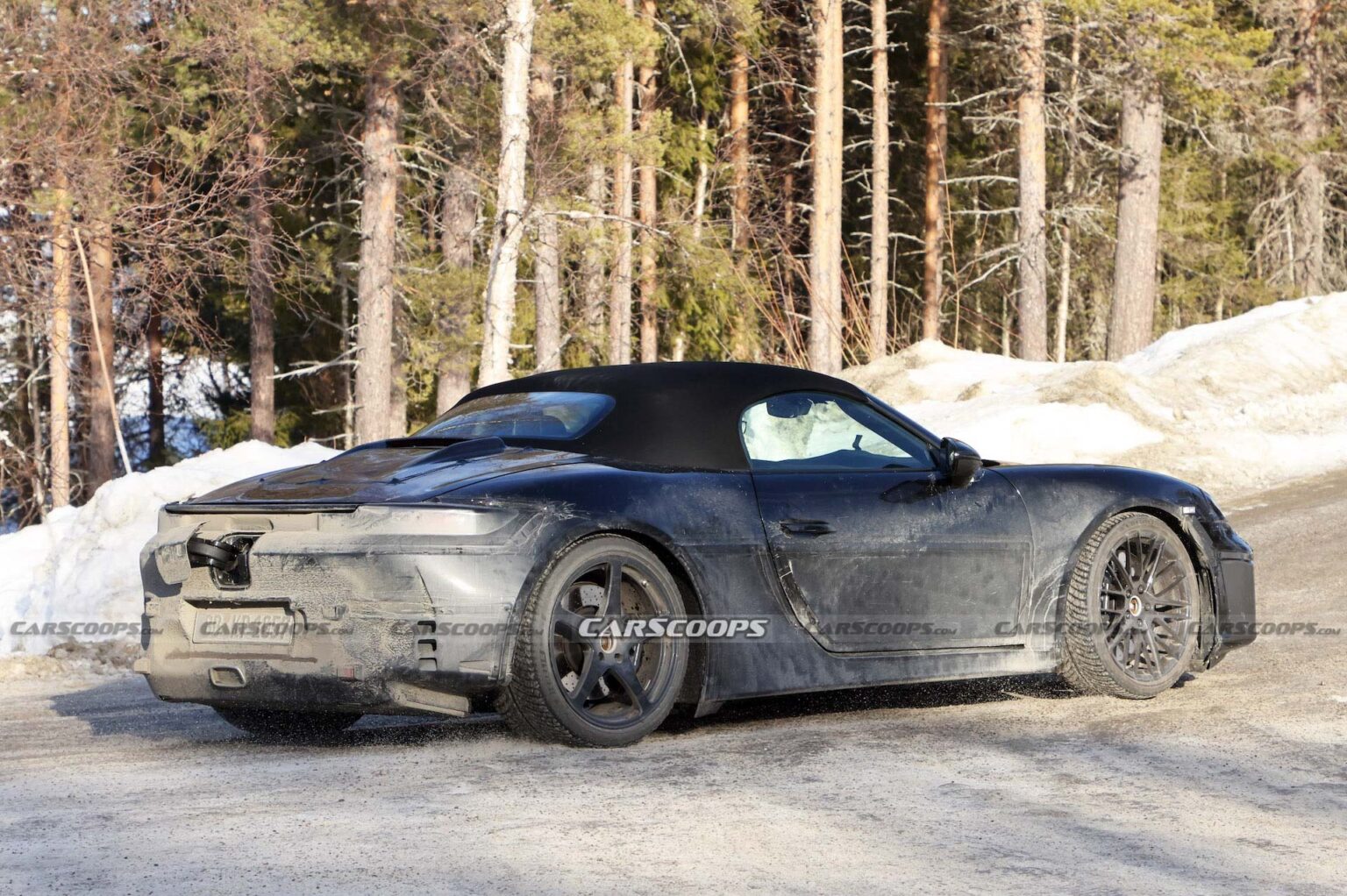 Electric Porsche Boxster Prototype Reveals Charging Port And Frunk Carscoops