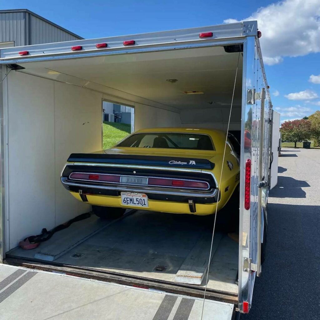 Crooks steal rare pink Dodge Challenger muscle car