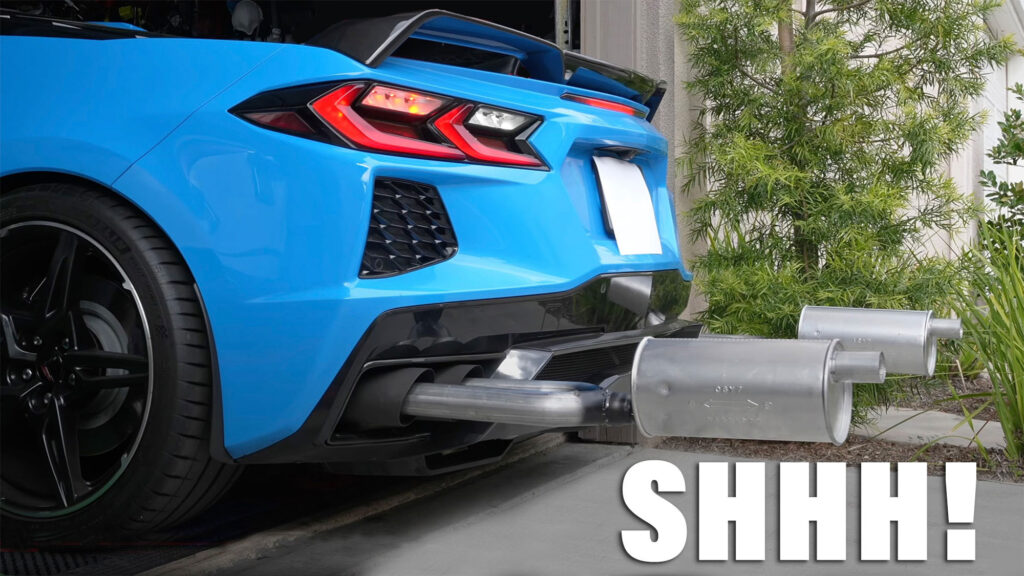  Corvette Owner Comes Up With A DIY ‘Stealth Mode’ Just To Keep Neighbors Happy