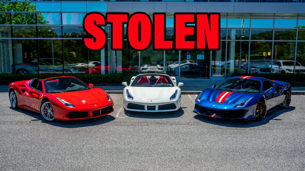  Four Ferraris Stolen From A Service Center In New York