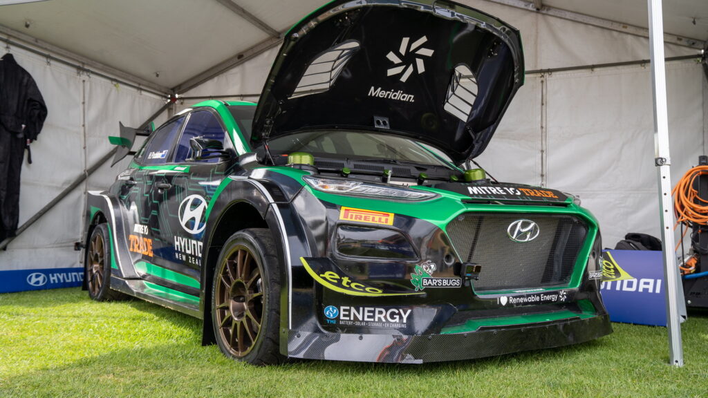 Hyundai kona ev on sale rally car