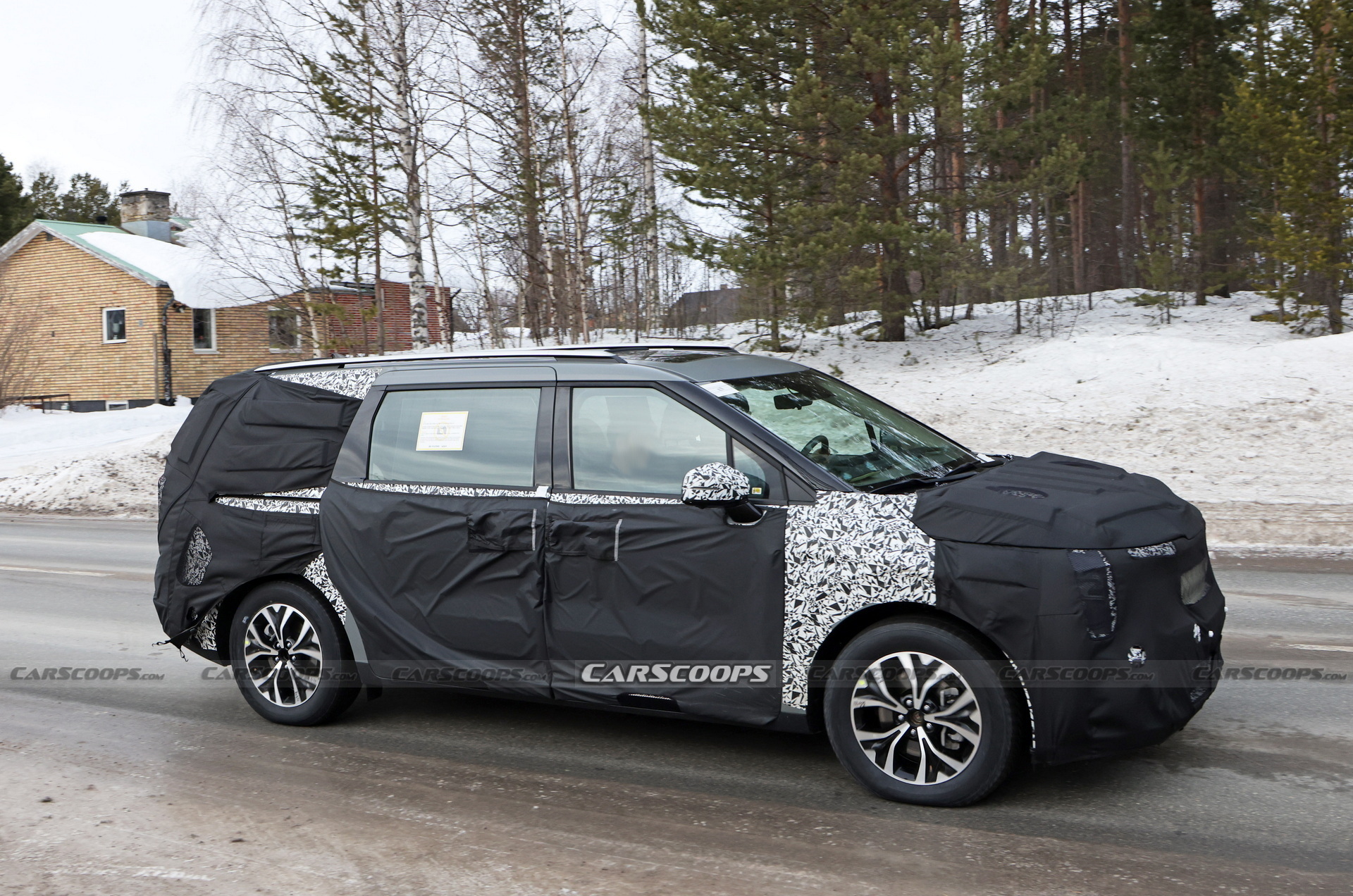 2025 Kia Carnival Spied With EV9Inspired Styling On Both Ends Carscoops