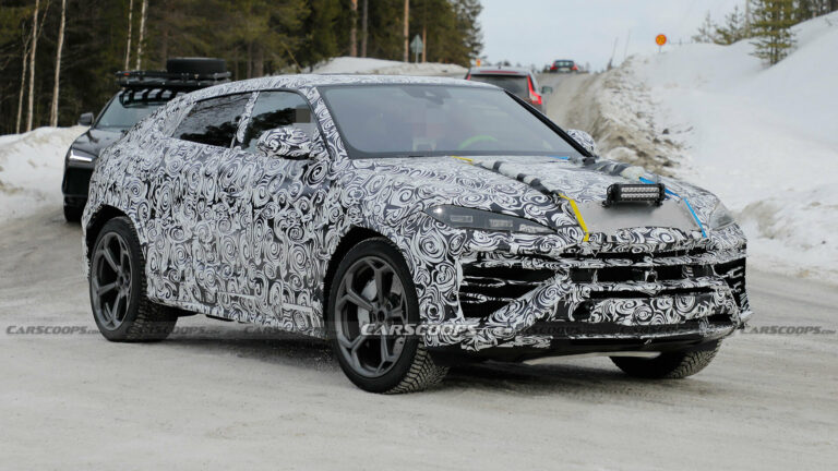 2024 Lamborghini Urus PHEV Shows Revised Headlights In Latest Spy Shots ...