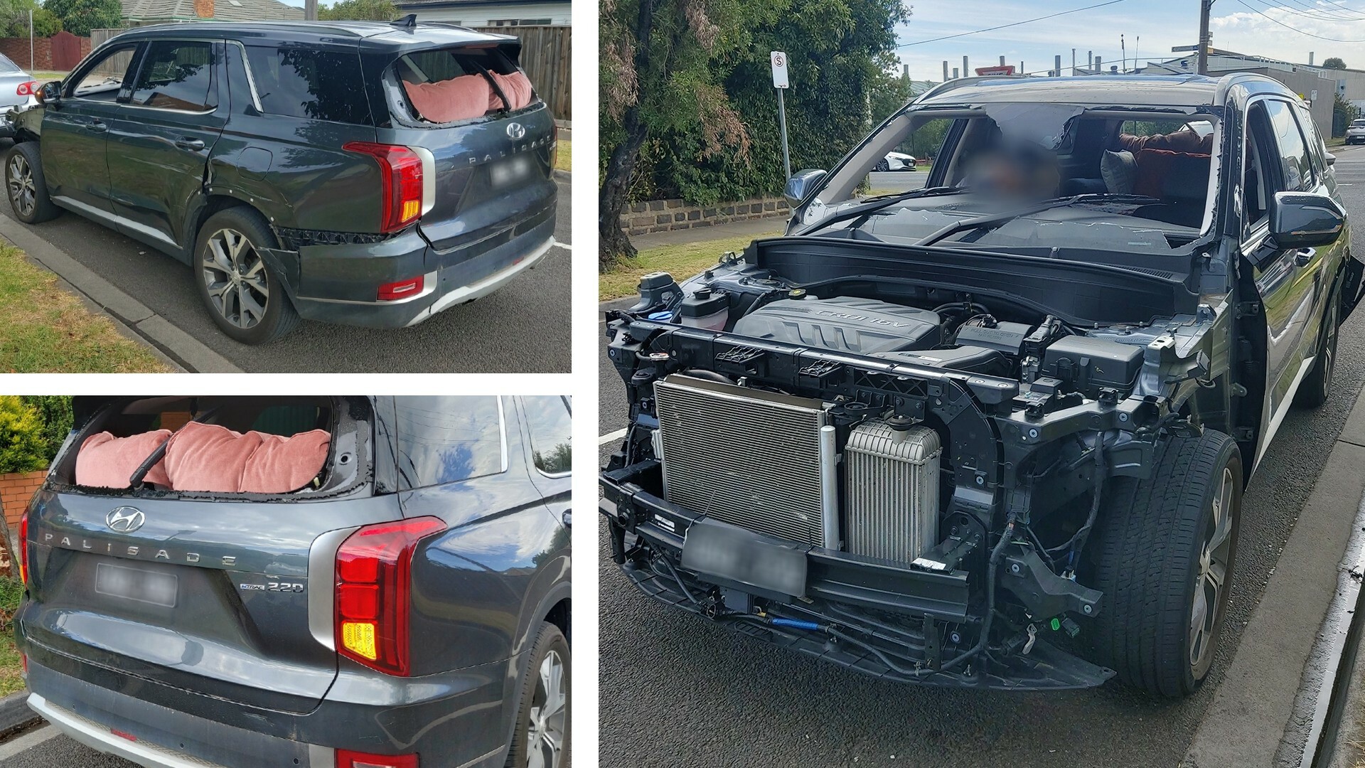 Exposed And Unapologetic Hyundai Palisade Driving Without Body Panels Fined By Police Carscoops