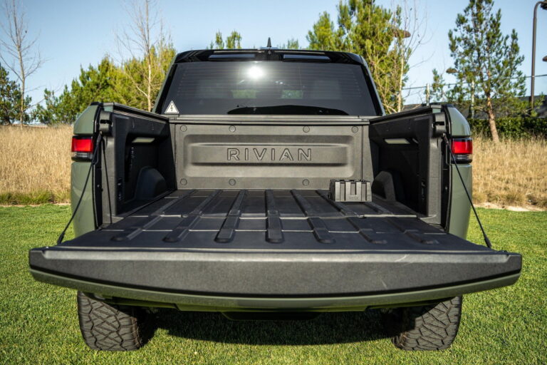 Rivian R1T With A Hidden Bed TV Is The Ultimate Tailgate Vehicle ...