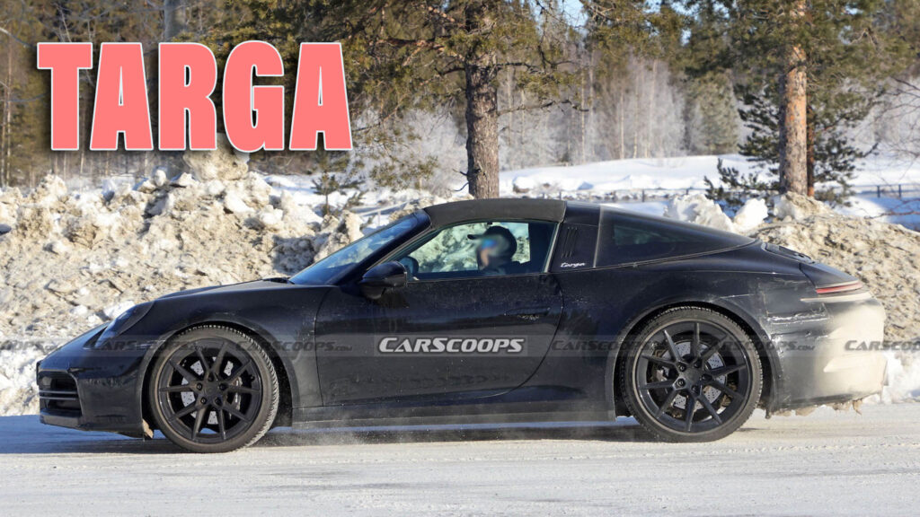  Facelifted Porsche 911 Targa Spotted With Sports Exhaust And Bespoke Bumper Treatment