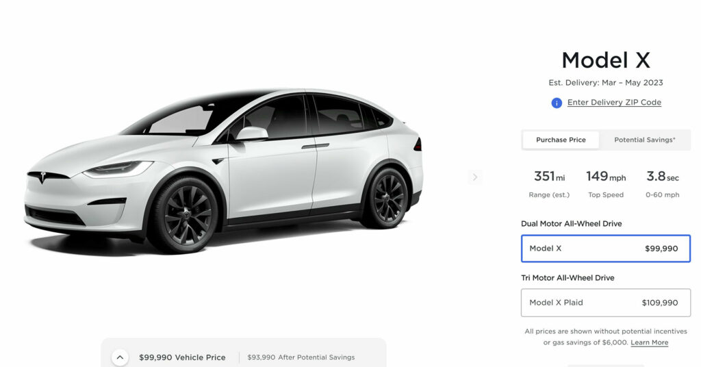 Tesla Slashes Model S And X Prices By Up To $10,000 Or 9% In The U.S ...