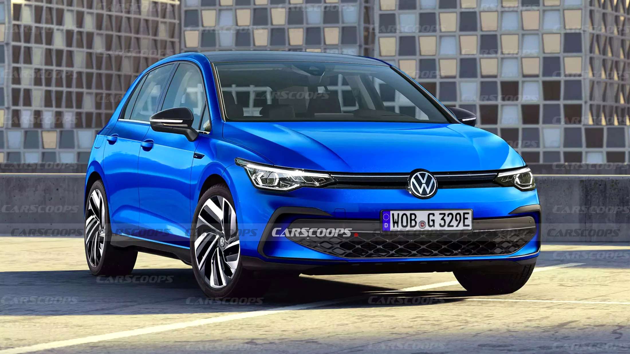 2025 VW Golf Facelift Shows Its LEDs And Illuminated Emblem Carscoops