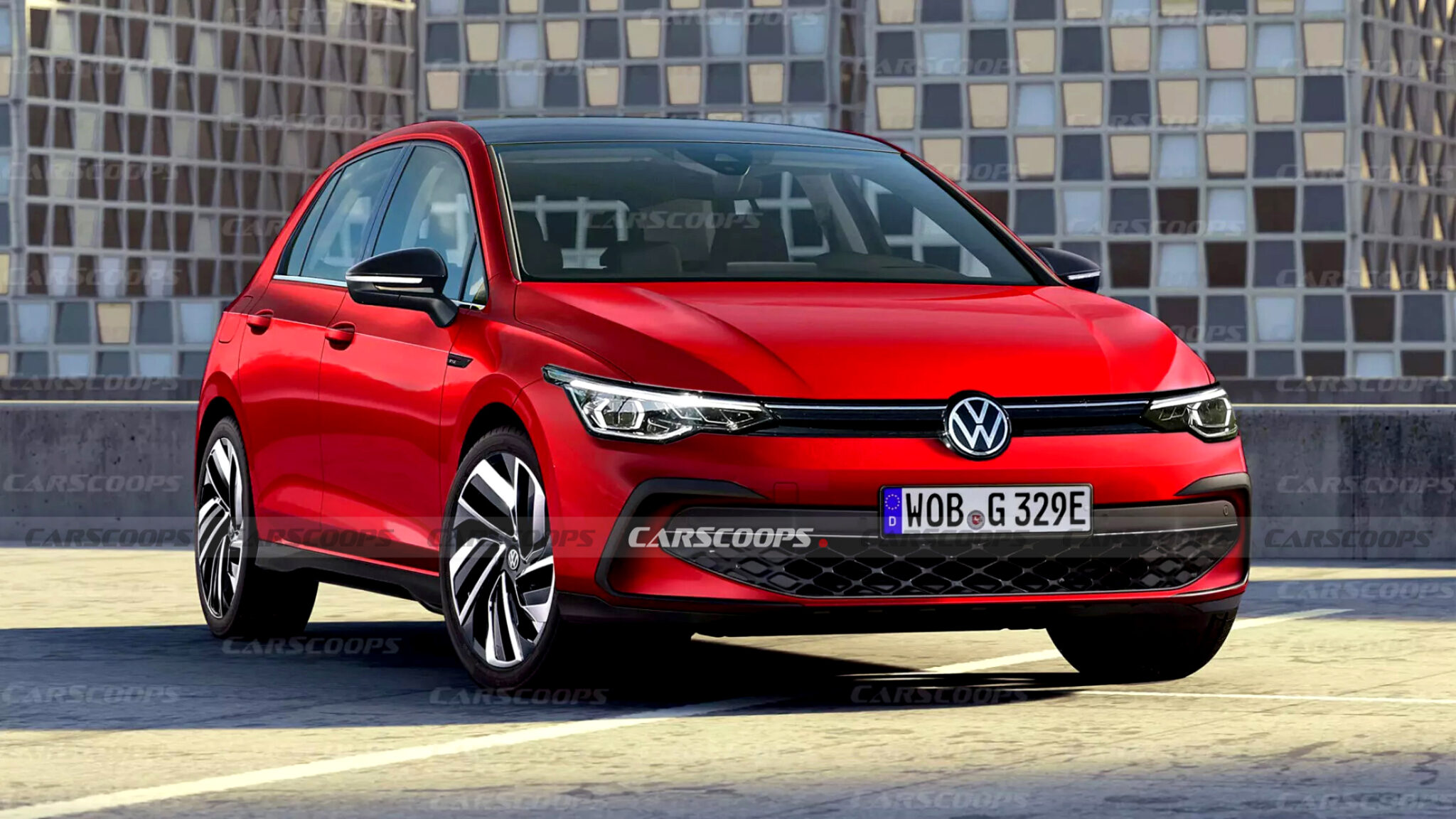 2025 VW Golf Facelift Shows Its LEDs And Illuminated Emblem Carscoops