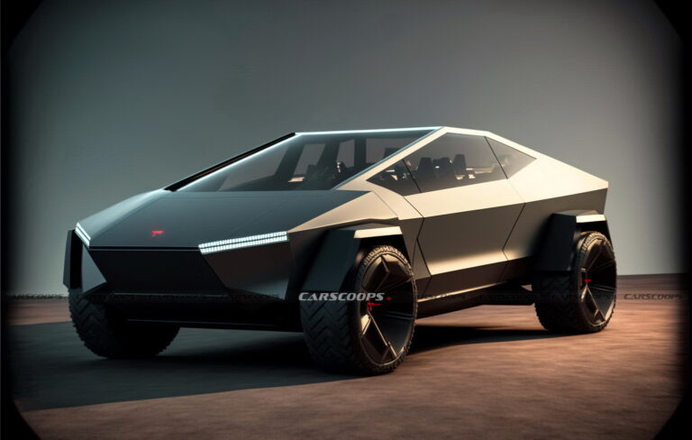 What If Tesla Embraced The Cybertruck’s Styling For A Rugged Coupe-SUV ...