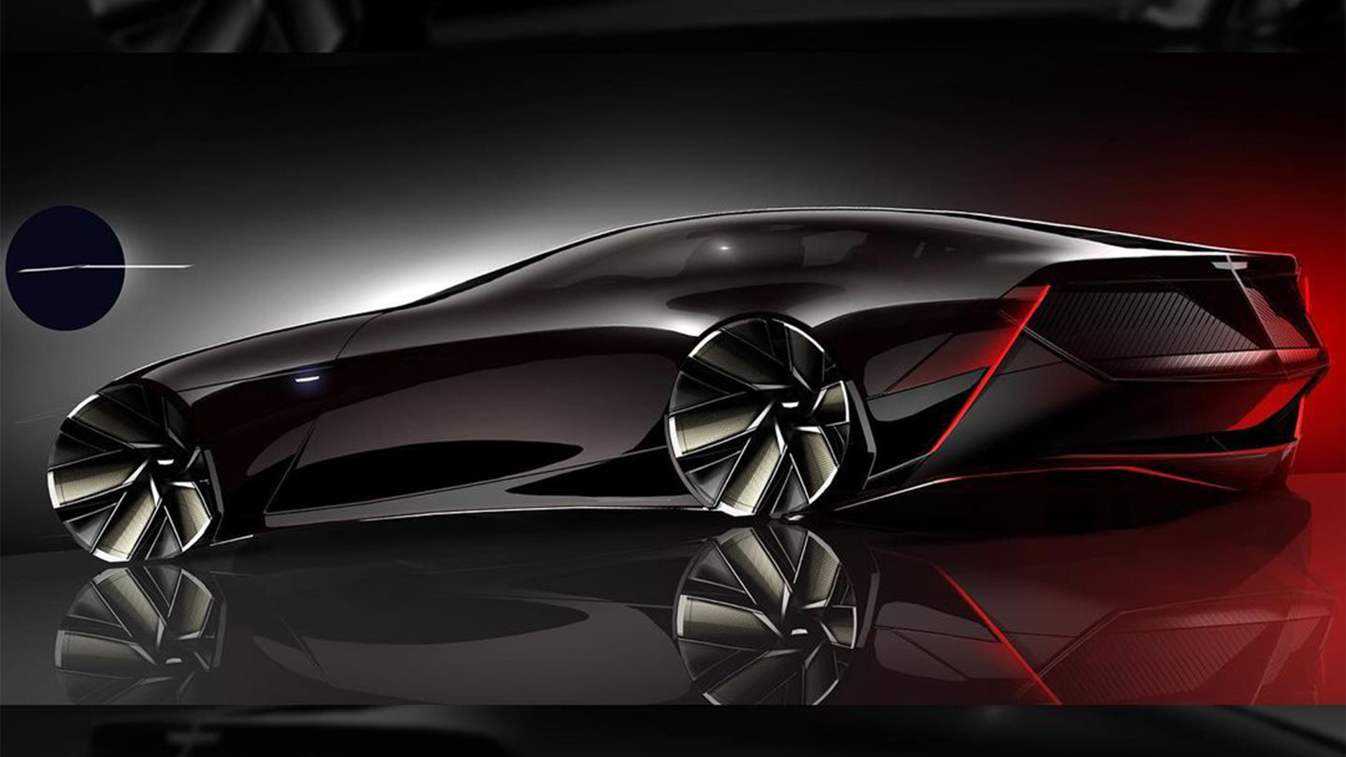 Futuristic Concept Design Sketch - Car Body Design