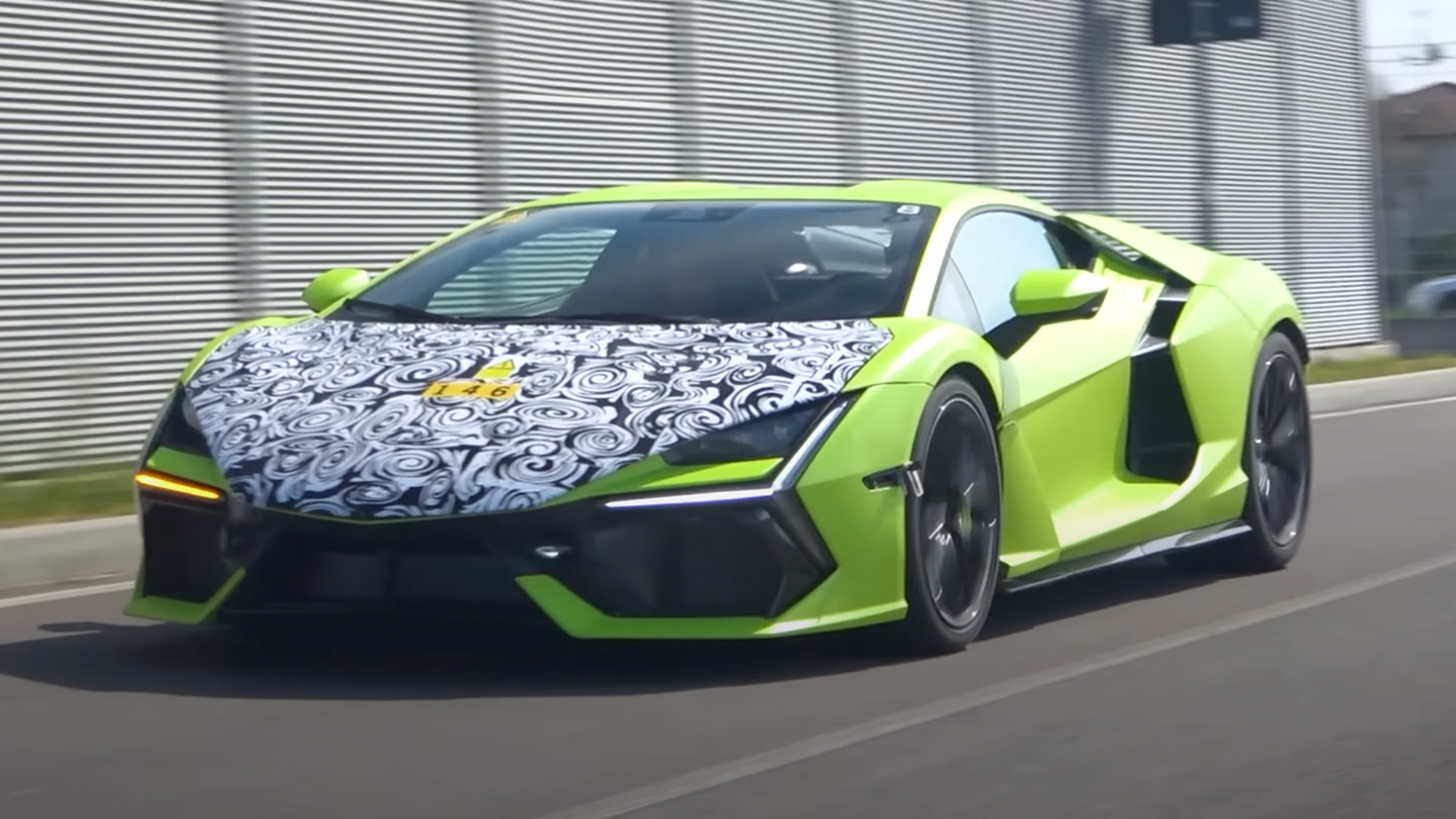 This Is What The New Lamborghini Revuelto Looks Like On The Open Road |  Carscoops