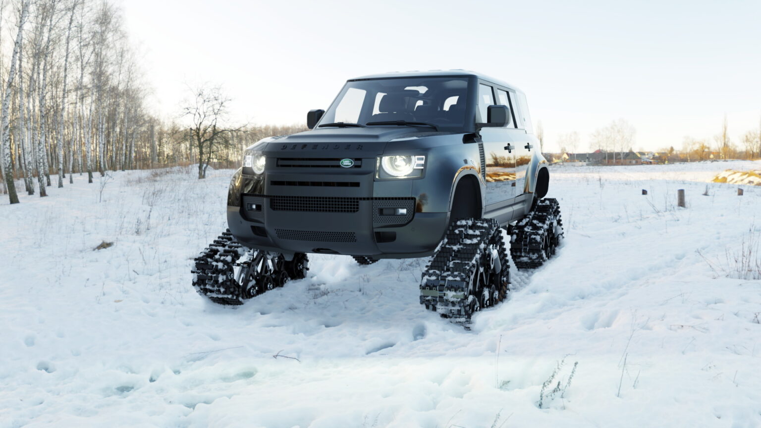 When Four Wheels Aren’t Enough: Tank Tracks Kit For Your Land Rover ...