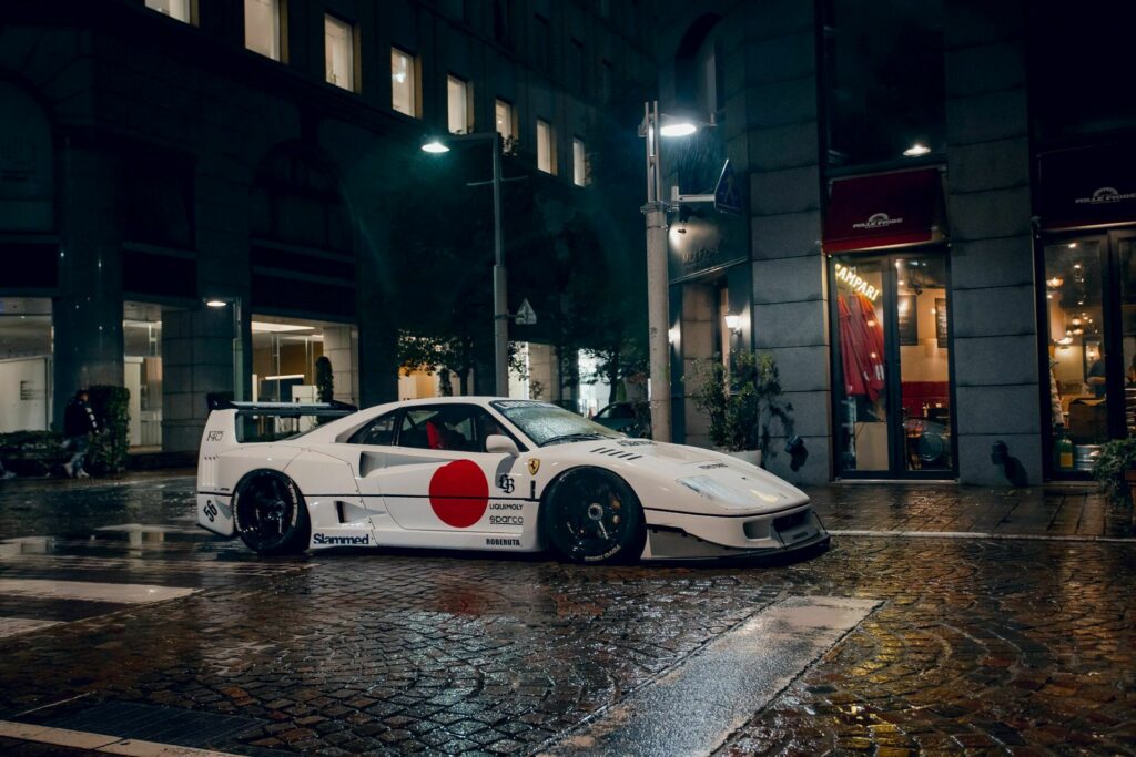 Liberty Walk’s Ferrari F40 May Be Sacrilege But It Looks Sexy In Rainy ...