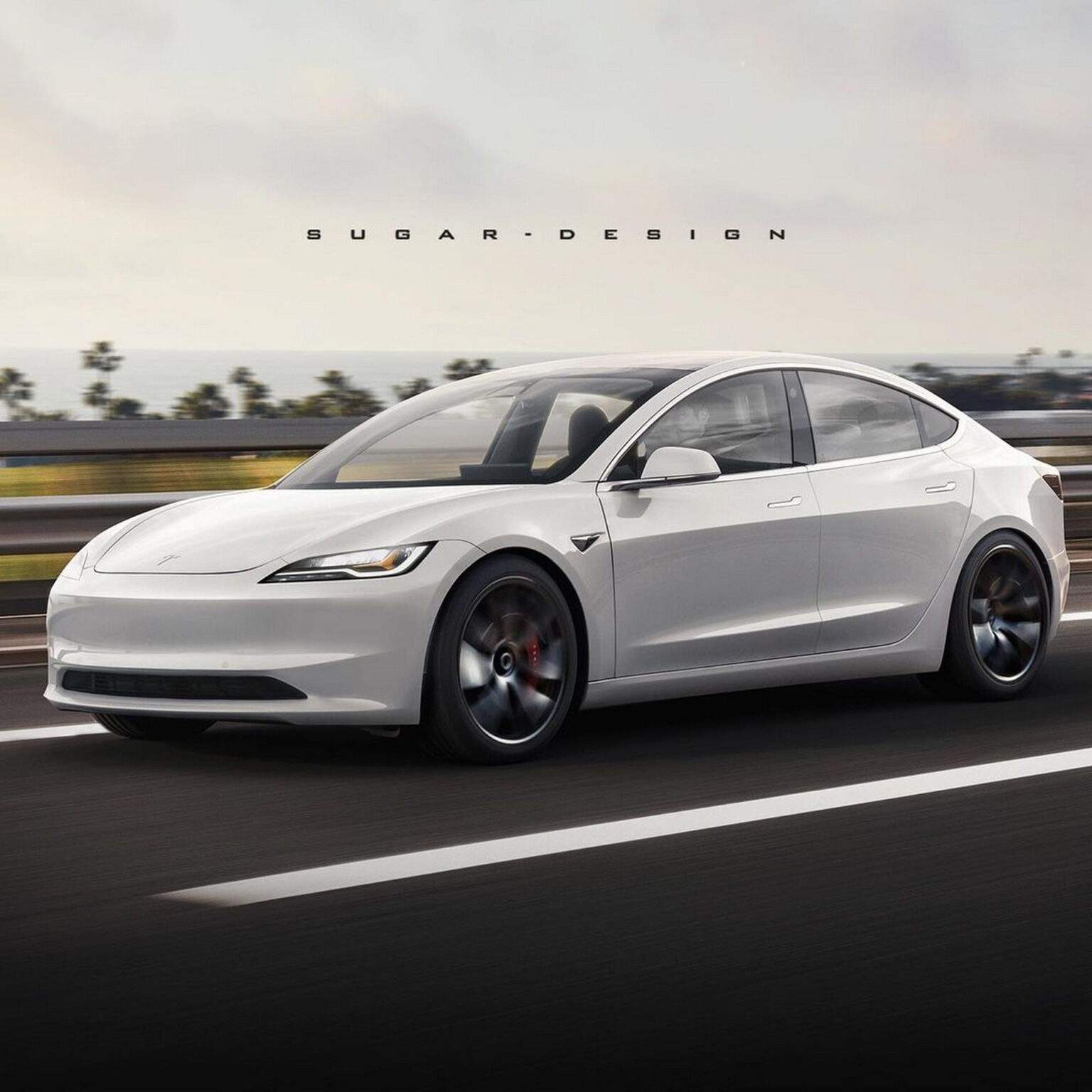 2024 Tesla Model 3 Facelift Rendered Into Reality Carscoops