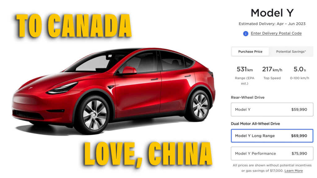  It’s Started: Tesla Exporting More Affordable China-Built Model Y To Canada