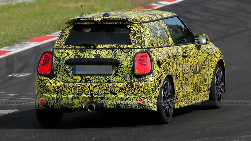  2024 Mini Cooper S Gets A Nurburgring Shakedown Showing Off Single Center Exhaust