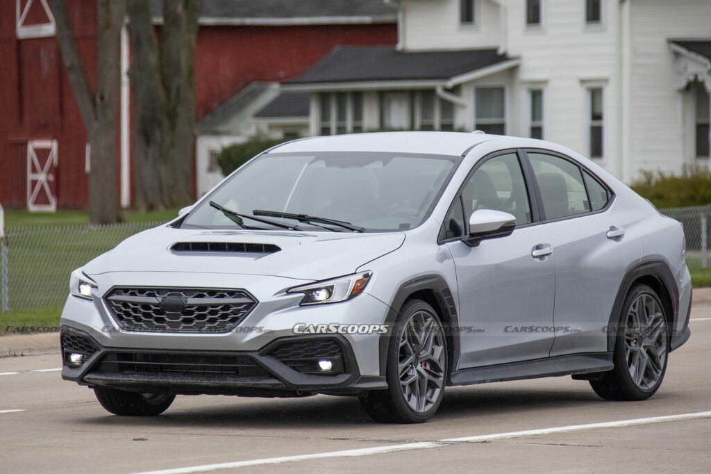 Mystery Subaru WRX Prototype Caught Testing With Bigger Wheels And