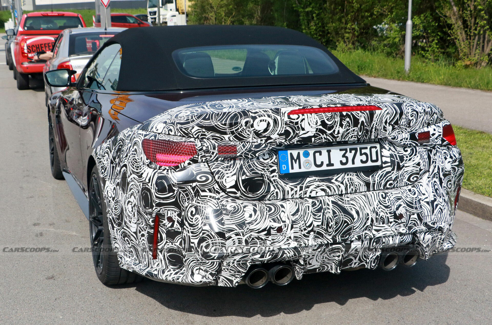 2025 BMW M4 Convertible Spied With CSLLike Features Carscoops