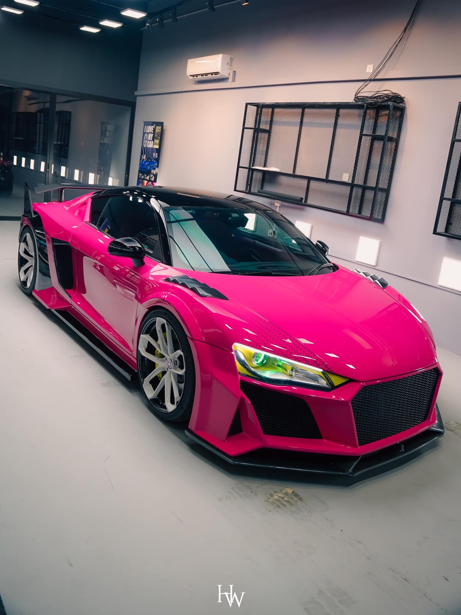 Audi R8 “Pinky” Has Wild Custom Bodykit With A Lamborghini Twist ...