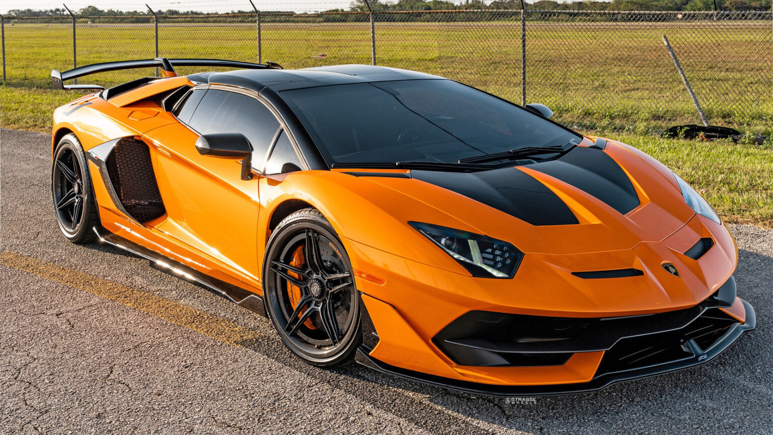 Aventador SVJ Roadster Tries Carbon Wheels On For Size