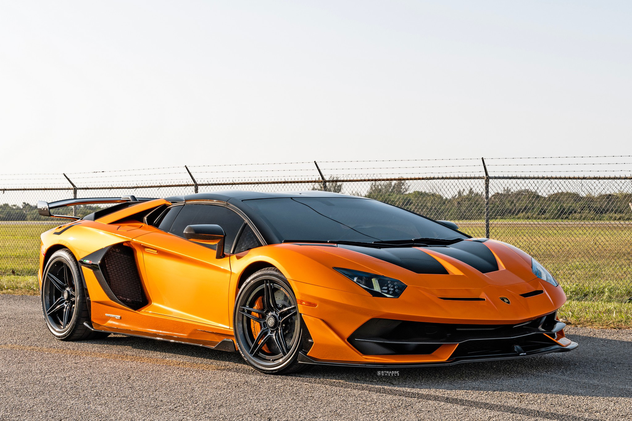 Lamborghini Aventador SVJ Roadster Tries Carbon Wheels On For Size