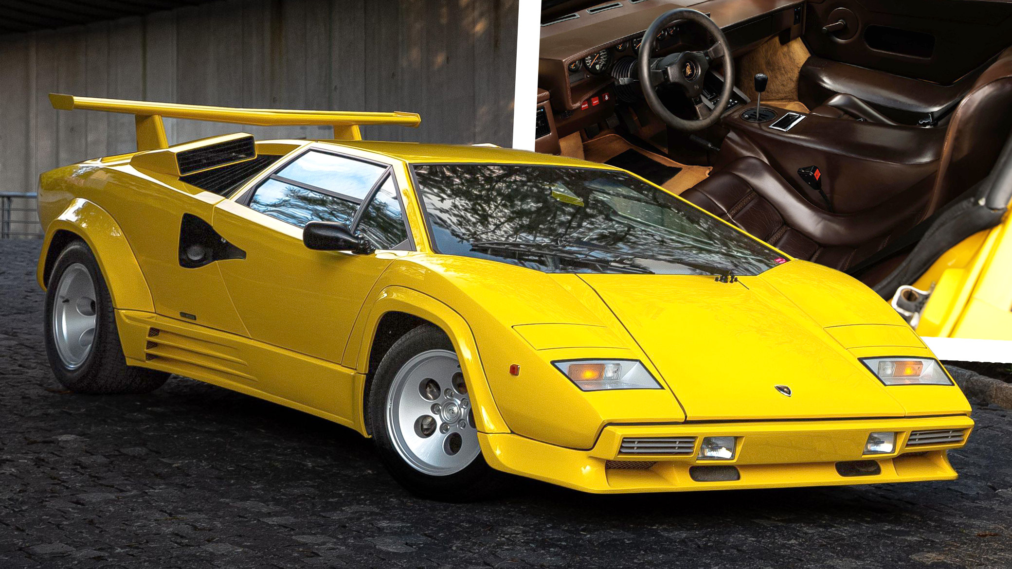 Gorgeous Lamborghini Countach 20 QV Proves Yellow And Brown Can ...