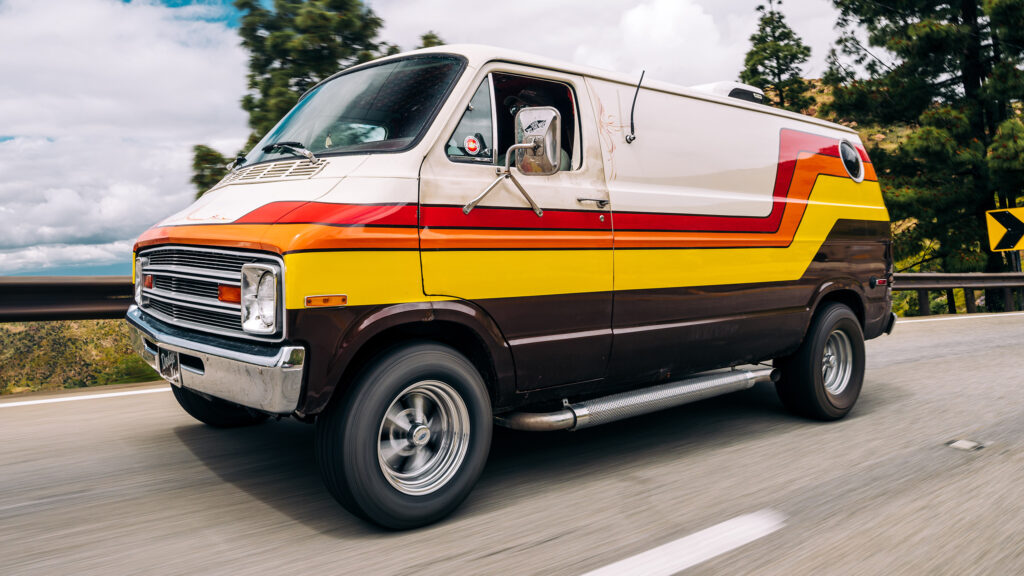  Dodge B100 Tradesman Reborn As A Groovy V8 Party Wagon By Legacy Classic Trucks